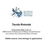 Tavola Rotonda: Edible insects: from biology to applications
