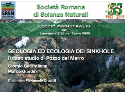 Geologia ed Ecologia dei Sinkhole - Il caso studio di Pozzo del Merro