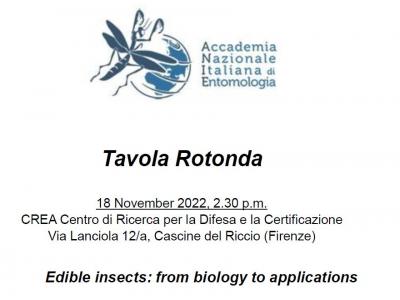 Tavola Rotonda: Edible insects: from biology to applications