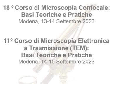 Corso di Base di Microscopia Confocale e TEM Modena