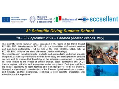 8° School di subacquea scientifica a Panarea