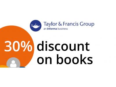 Taylor & Francis: 30% discount on books