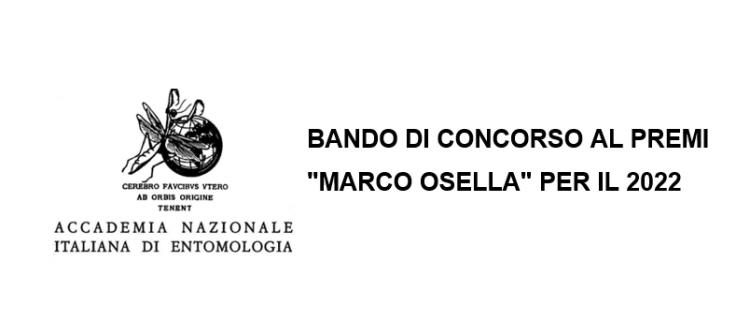 Bando di concorso al premio "Marco Osella" per il 2022