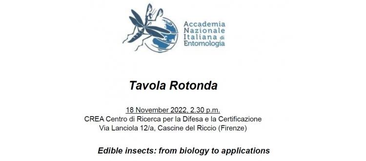 Tavola Rotonda: Edible insects: from biology to applications