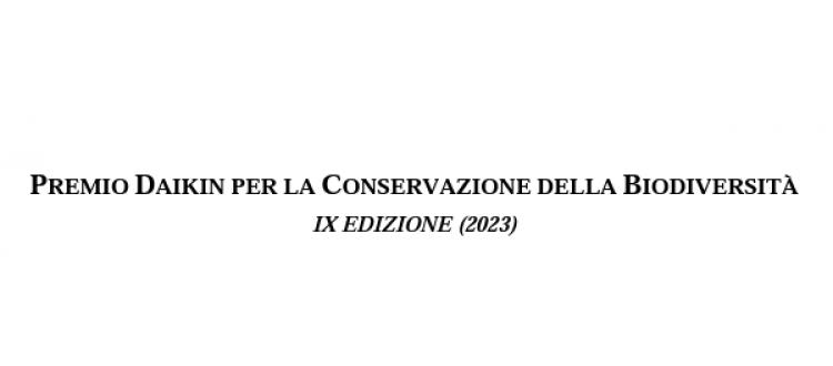 Premio Daikin per la Conservazione della Biodiversità - edizione 2023