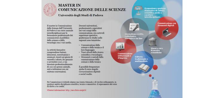 Master in Comunicazione delle Scienze