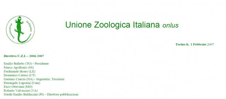 68° Congresso Nazionale Unione Zoologica Italiana