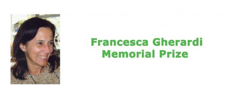 Francesca Gherardi Memorial Prize 2018
