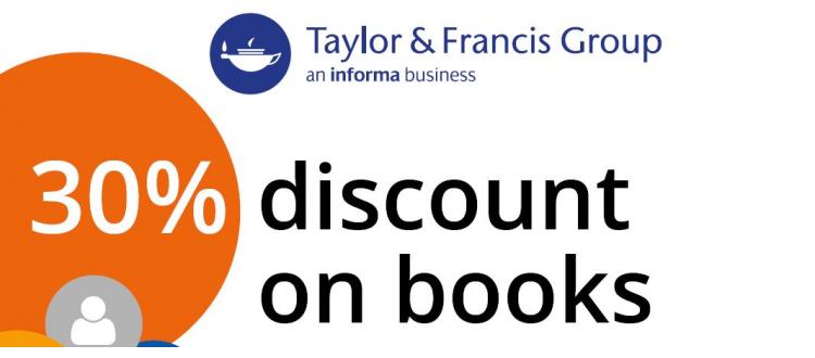 Taylor & Francis: 30% discount on books