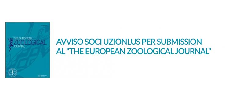 AVVISO per la submission degli articoli a The European Zoological Journal