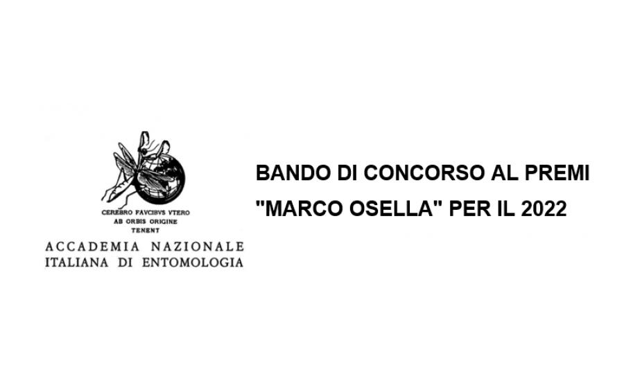 Bando di concorso al premio "Marco Osella" per il 2022