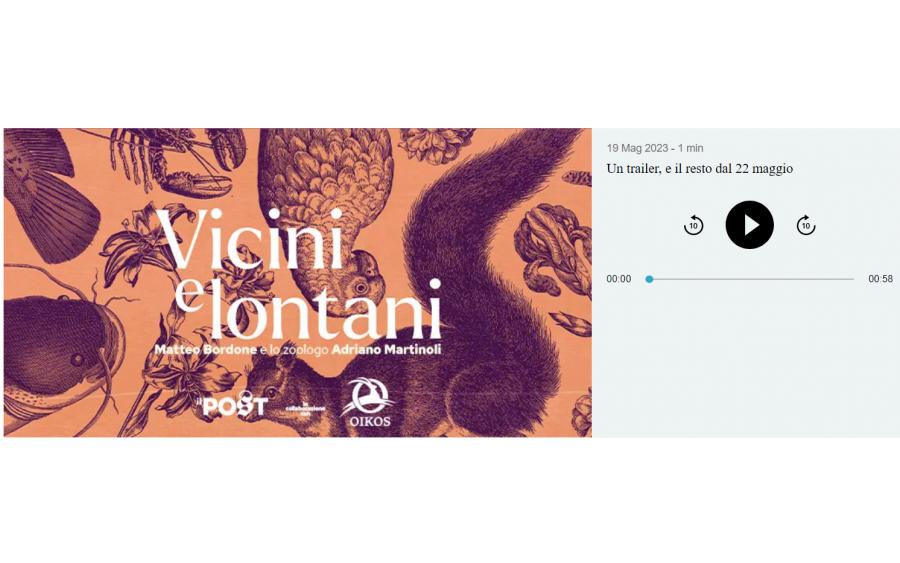 Vicini e lontani - Matteo Bordone e lo zoologo Adriano Martinoli